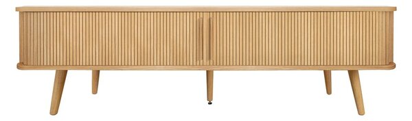 TV stolík v dekore duba v prírodnej farbe 178x50x40 cm Rove – Woodman