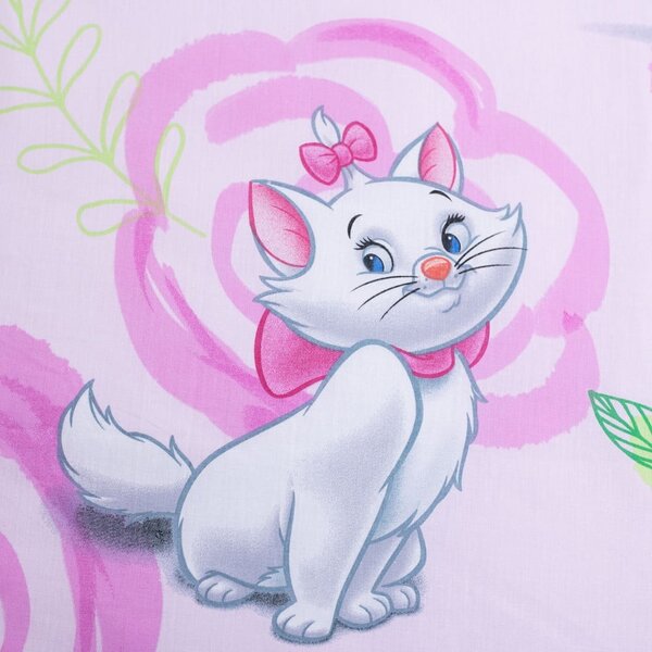 Ružové bavlnené detské obliečky na jednolôžko 140x200 cm Marie Cat "Pink" – Jerry Fabrics