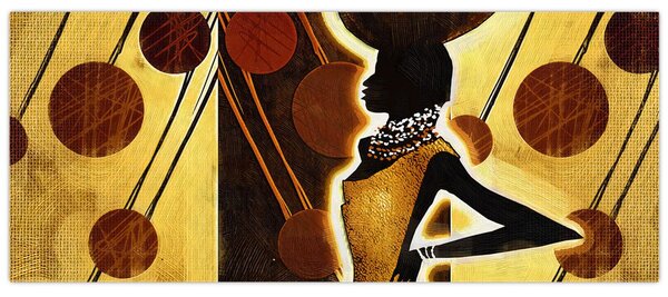 Obraz umelecké pradávnej maľby (120x50 cm)