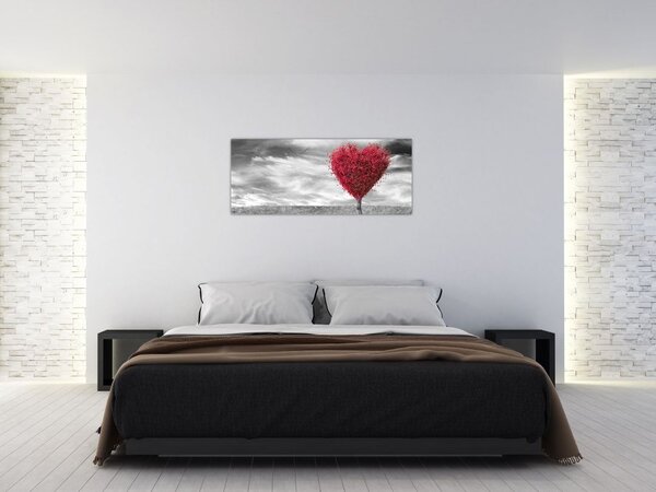 Obraz - Srdce korunou stromu (120x50 cm)