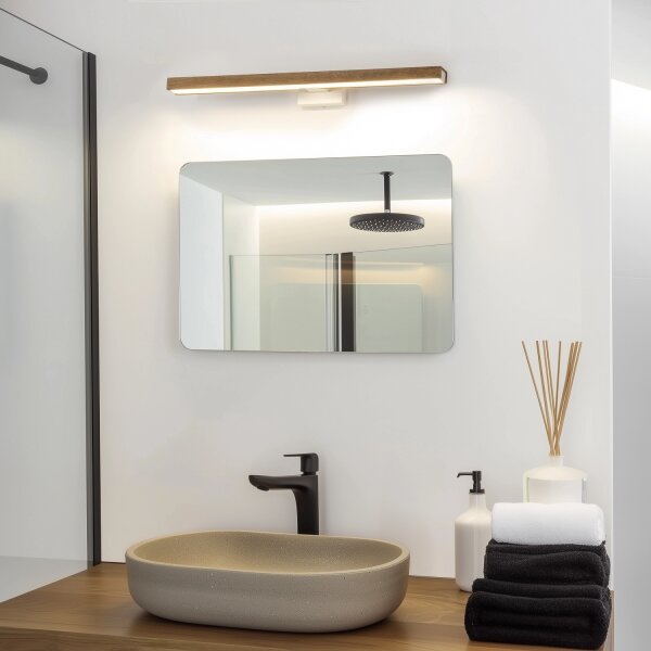 Brilagi-LED Kúpeľňové osvetlenie zrkadla WOODY MIRROR LED/12W/230V IP44 dub/biela
