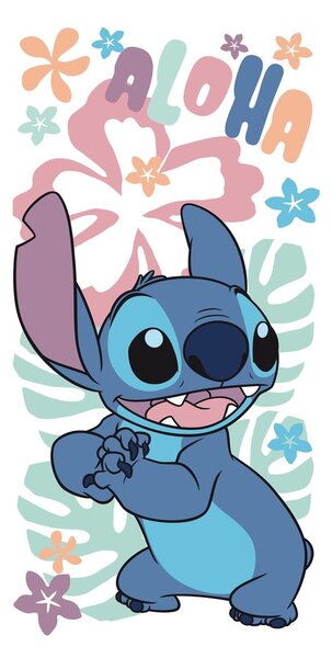 Bavlnená detská osuška 70x140 cm Lilo a Stitch "Hawaiian Harmony" – Jerry Fabrics