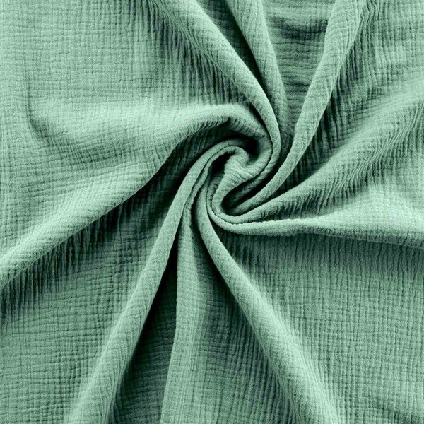 Svetlozelené mušelínové obliečky na dvojlôžko/predĺžené 240x220 cm Angelia – douceur d'intérieur