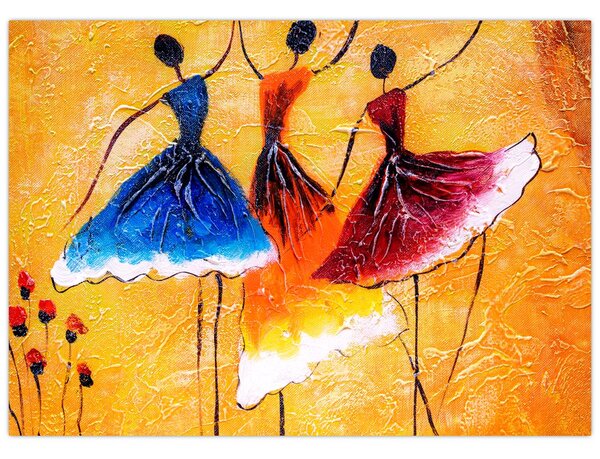 Obraz - Olejomaľba, baletky (70x50 cm)