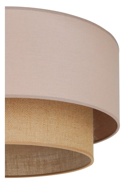 Duolla - Stropné svietidlo BOHO 1xE27/15W/230V pr. 45 cm béžová/hnedá