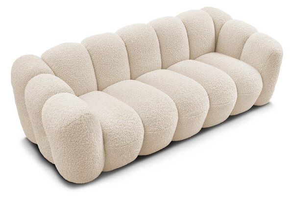 Béžová pohovka z textílie buklé 232 cm Hippolyte – Bobochic Paris