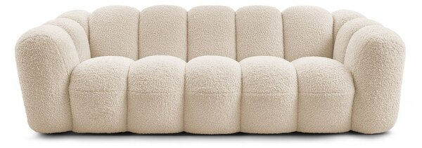 Béžová pohovka z textílie buklé 232 cm Hippolyte – Bobochic Paris