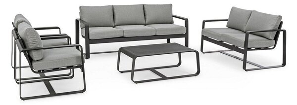 Hliníkový záhradný konferenčný stolík 62x105 cm Merrigan – Bizzotto