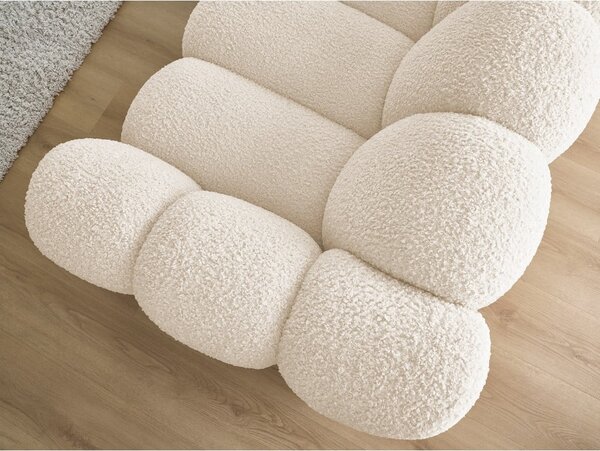 Béžová pohovka z textílie buklé 232 cm Hippolyte – Bobochic Paris