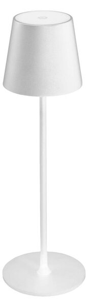 LED Stmievateľná vonkajšia stolná lampa LED/4W/4000 mAh 3000/4000/5500K IP44 biela