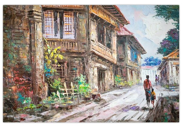 Obraz Filipínske dediny, Ázia (90x60 cm)