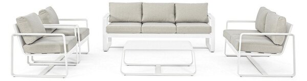 Hliníkový záhradný konferenčný stolík 62x105 cm Merrigan – Bizzotto