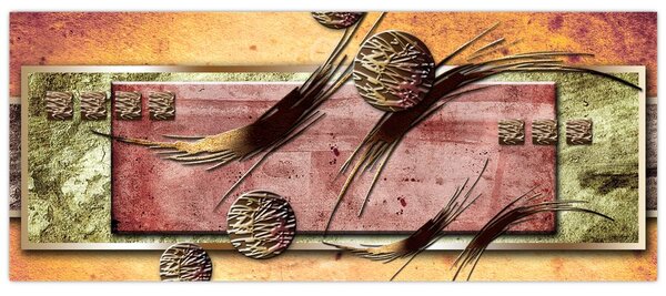 Abstraktný obraz (120x50 cm)