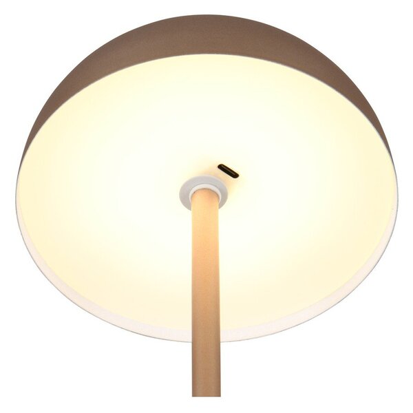 LED stolová lampa v bronzovej farbe s kovovým tienidlom (výška 21 cm) Munoz – Reality