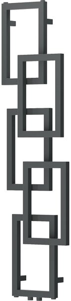 Mexen Grid, dekoratívny kúpeľňový radiátor 1360 x 390 mm, 349 W, grafitová, W215-1360-390-00-66