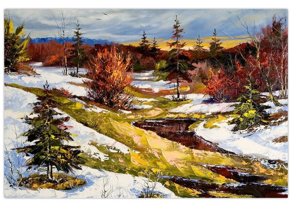 Obraz - Príchod jari (90x60 cm)