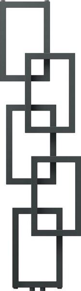 Mexen Grid, dekoratívny kúpeľňový radiátor 1360 x 390 mm, 349 W, grafitová, W215-1360-390-00-66