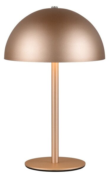 LED stolová lampa v bronzovej farbe s kovovým tienidlom (výška 21 cm) Munoz – Reality