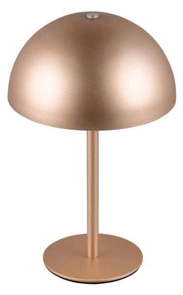 LED stolová lampa v bronzovej farbe s kovovým tienidlom (výška 21 cm) Munoz – Reality