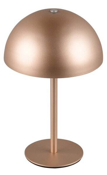 LED stolová lampa v bronzovej farbe s kovovým tienidlom (výška 21 cm) Munoz – Reality
