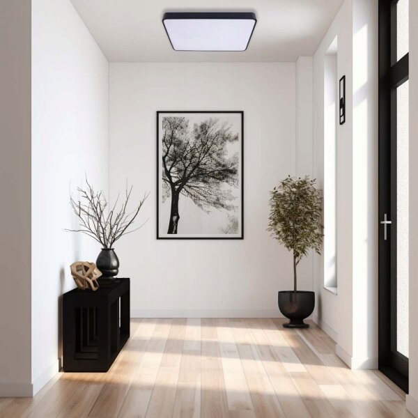 LED Stropné svietidlo FELIZ LED/40W/230V 4000K 40x40 cm čierna