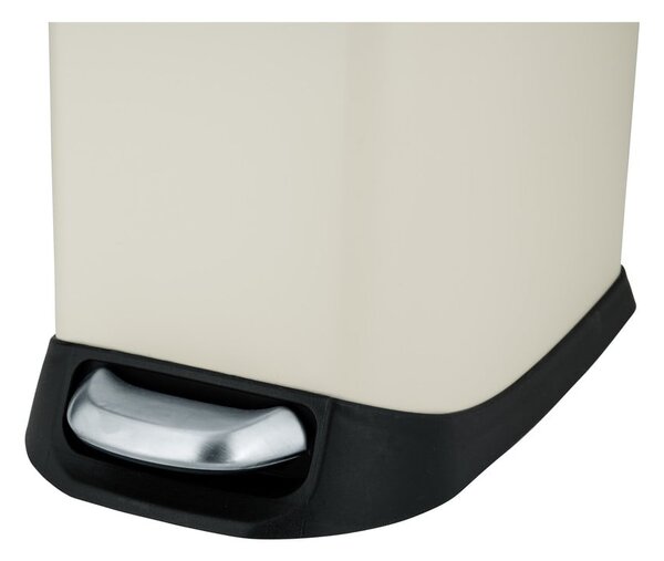 Krémový pedálový oceľový odpadkový kôš 12 l Design – Wenko