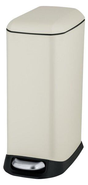 Krémový pedálový oceľový odpadkový kôš 12 l Design – Wenko