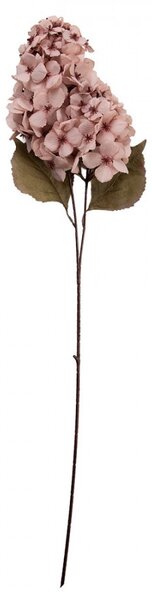 Dekorácia umelá kvetina hortenzie s ružovým kvetom - 12*12*90 cm - Clayre & Eef