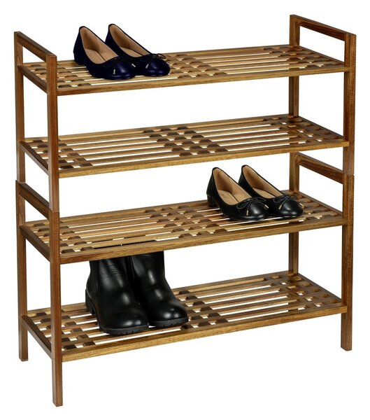 Stojan na topánky z masívu akácie v prírodnej farbe 69x40,5x27 cm Fondi – Wenko