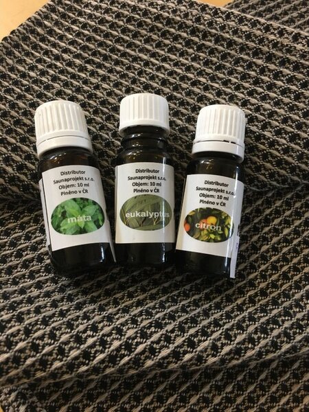 Saunaproject set esencií do sauny 3 × 10 ml – eukalyptus, citrón a mäta