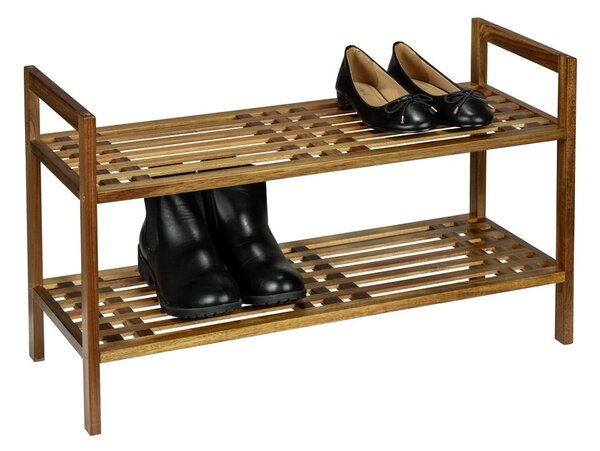 Stojan na topánky z masívu akácie v prírodnej farbe 69x40,5x27 cm Fondi – Wenko