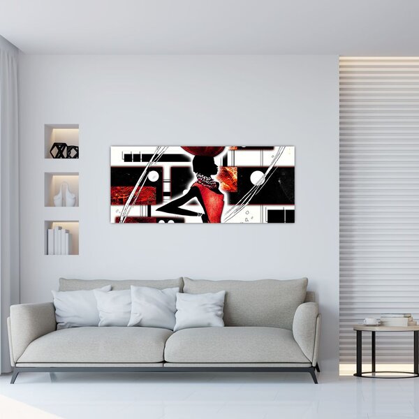 Obraz maľby starovekej dámy (120x50 cm)