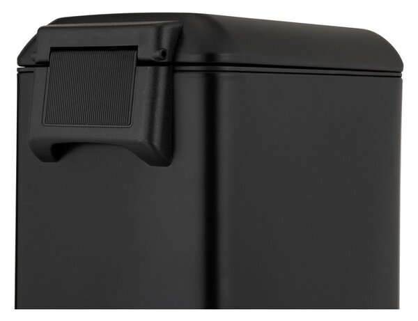 Matne čierny pedálový oceľový odpadkový kôš 12 l Design – Wenko