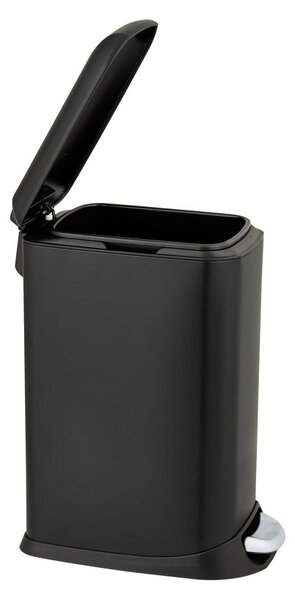 Matne čierny pedálový oceľový odpadkový kôš 12 l Design – Wenko