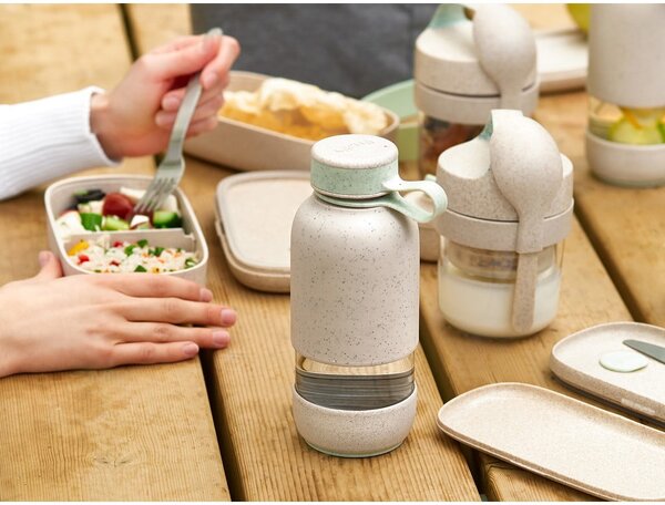 Krémová cestovná sklenená fľaša 500 ml To Go Organic – Lékué