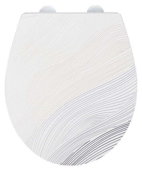 Záchodová doska s automatickým zatváraním 38 x 44,5 cm Menin – Wenko