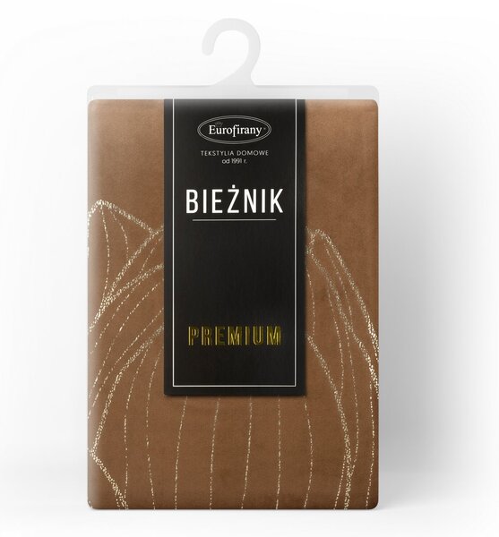 OBRUS BLINK 12 35X140 CM HNEDÝ