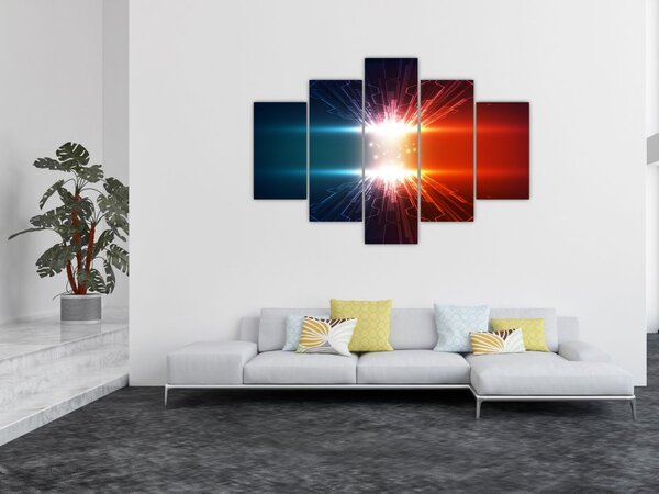 Abstraktný obraz aktívneho náboja (150x105 cm)