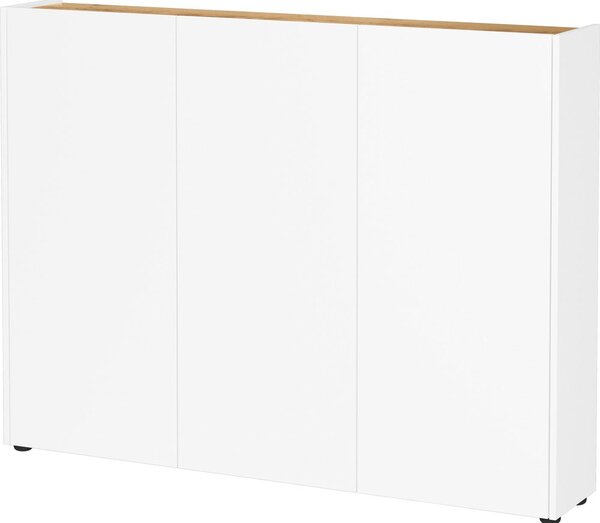 Biela skrinka v dekore duba 138x105x25 cm Libbiano – Germania