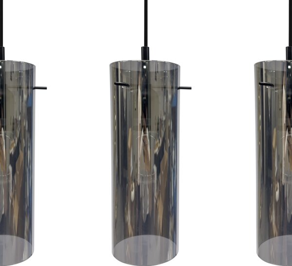 Luster na lanku PADOVA 3xE27/15W/230V čierna