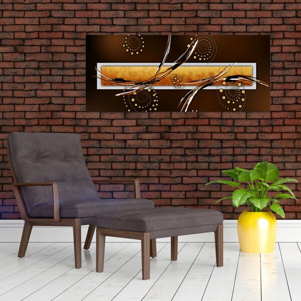 Obraz abstrakcie - Motýle (120x50 cm)