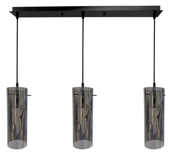 Luster na lanku PADOVA 3xE27/15W/230V čierna