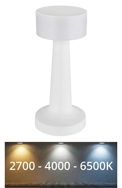 Globo 58447W - LED stmievateľná dotyková stolná lampa ANGELIKA LED/1W/3,7V biela
