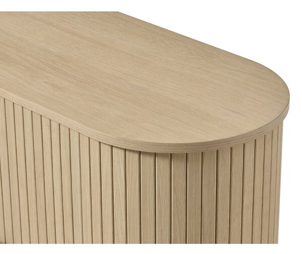 TV stolík v dekore duba v prírodnej farbe 180x56x40 cm Meta – Unique Furniture
