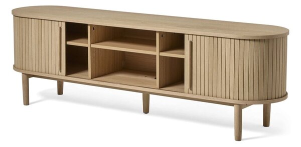 TV stolík v dekore duba v prírodnej farbe 180x56x40 cm Meta – Unique Furniture