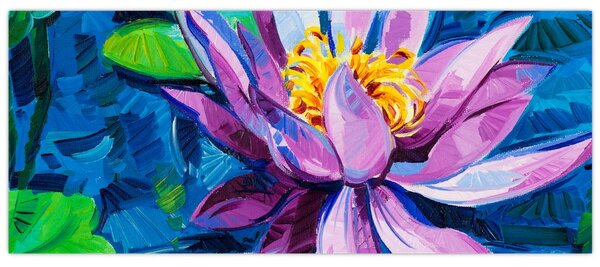 Obraz lekna na vode (120x50 cm)