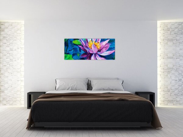 Obraz lekna na vode (120x50 cm)