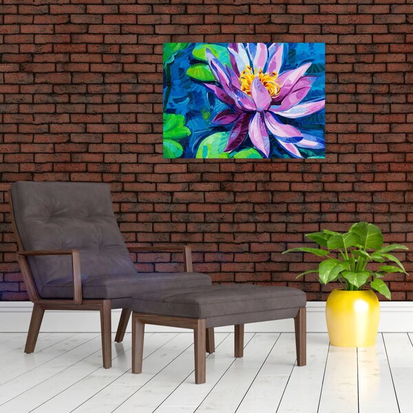 Obraz lekna na vode (70x50 cm)