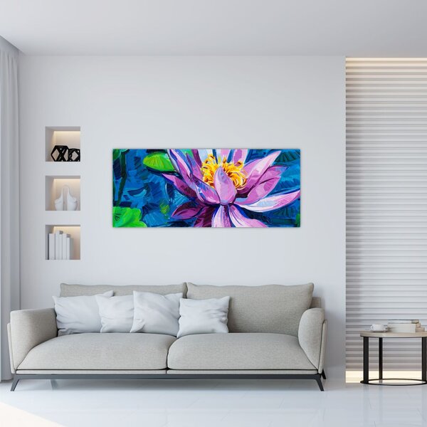 Obraz lekna na vode (120x50 cm)