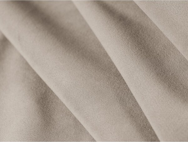 Béžová zamatová rozkladacia pohovka 206 cm Kemi – Cosmopolitan Design